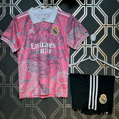 REAL MADRID PINK KIDS KIT 2023-24 SPECIAL EDITION