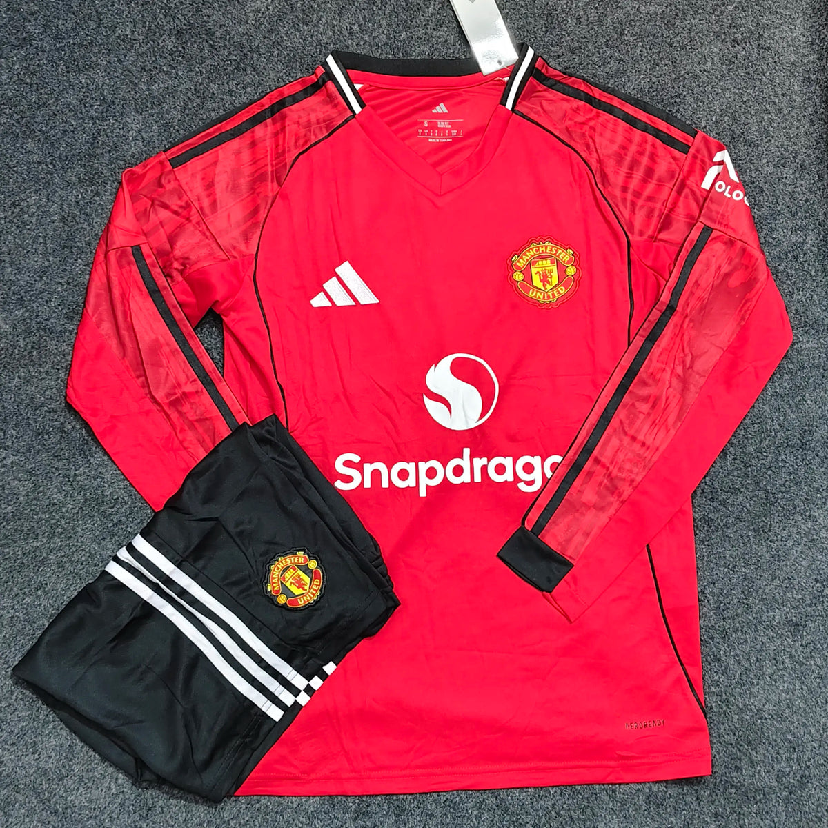 MAN UTD HOME OFFICIAL 2025/26 FULL SLEEVES KIT