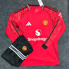 MAN UTD HOME OFFICIAL 2025/26 FULL SLEEVES KIT