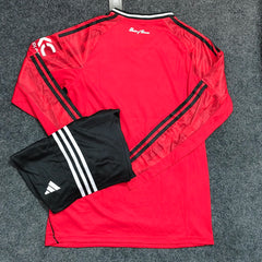 MAN UTD HOME OFFICIAL 2025/26 FULL SLEEVES KIT