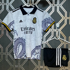 REAL MADRID WHITE DRAGON KIDS KIT